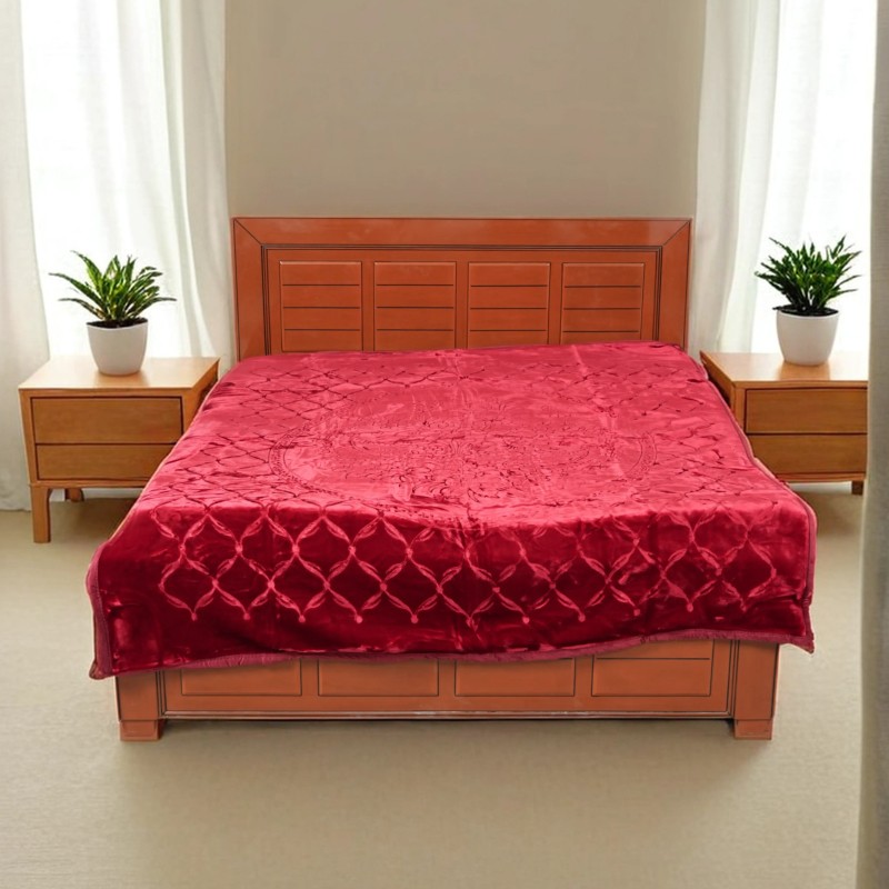 Avalon Double Bed Blanket - (DBB-Avalon-Red) - Product-Image