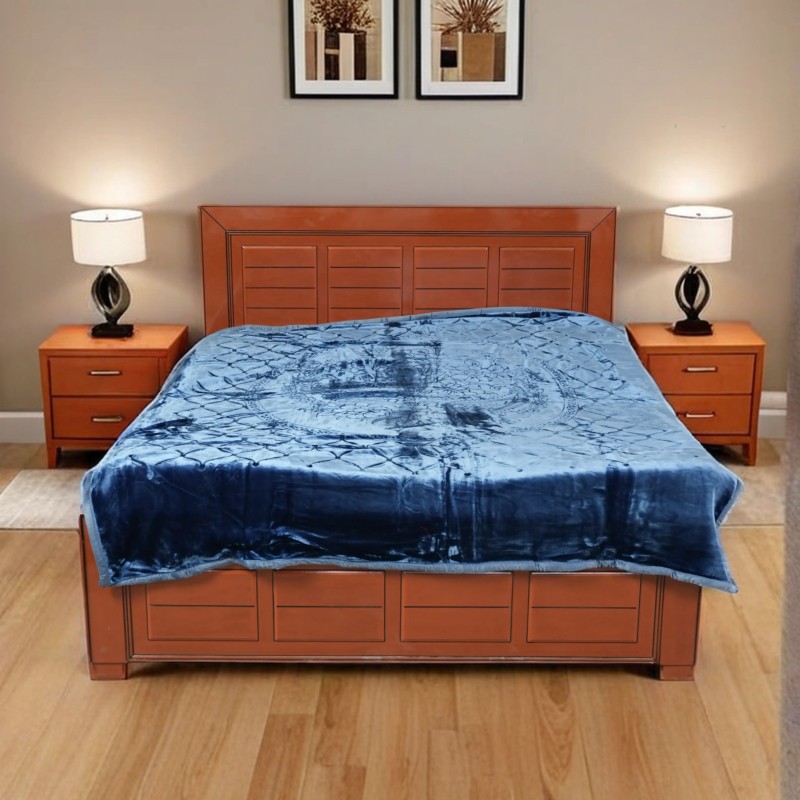 Avalon Double Bed Blanket - (DBB-Avalon-Blue)-1