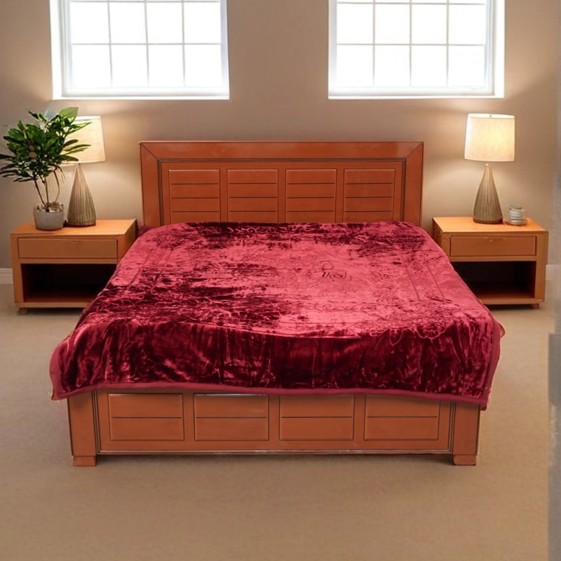 Dreamz Double Bed Blanket - (DBB-Dreamz-Maroon)-1